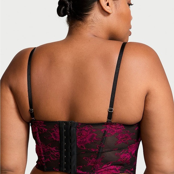 Victoria’s Secret Lace Corset Top – M‑DD | Coquette Boudoir Glam | Floral | Y2K - Picture 3 of 7